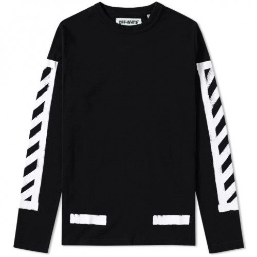 Off White Brushed Diagonals Long sleeved 